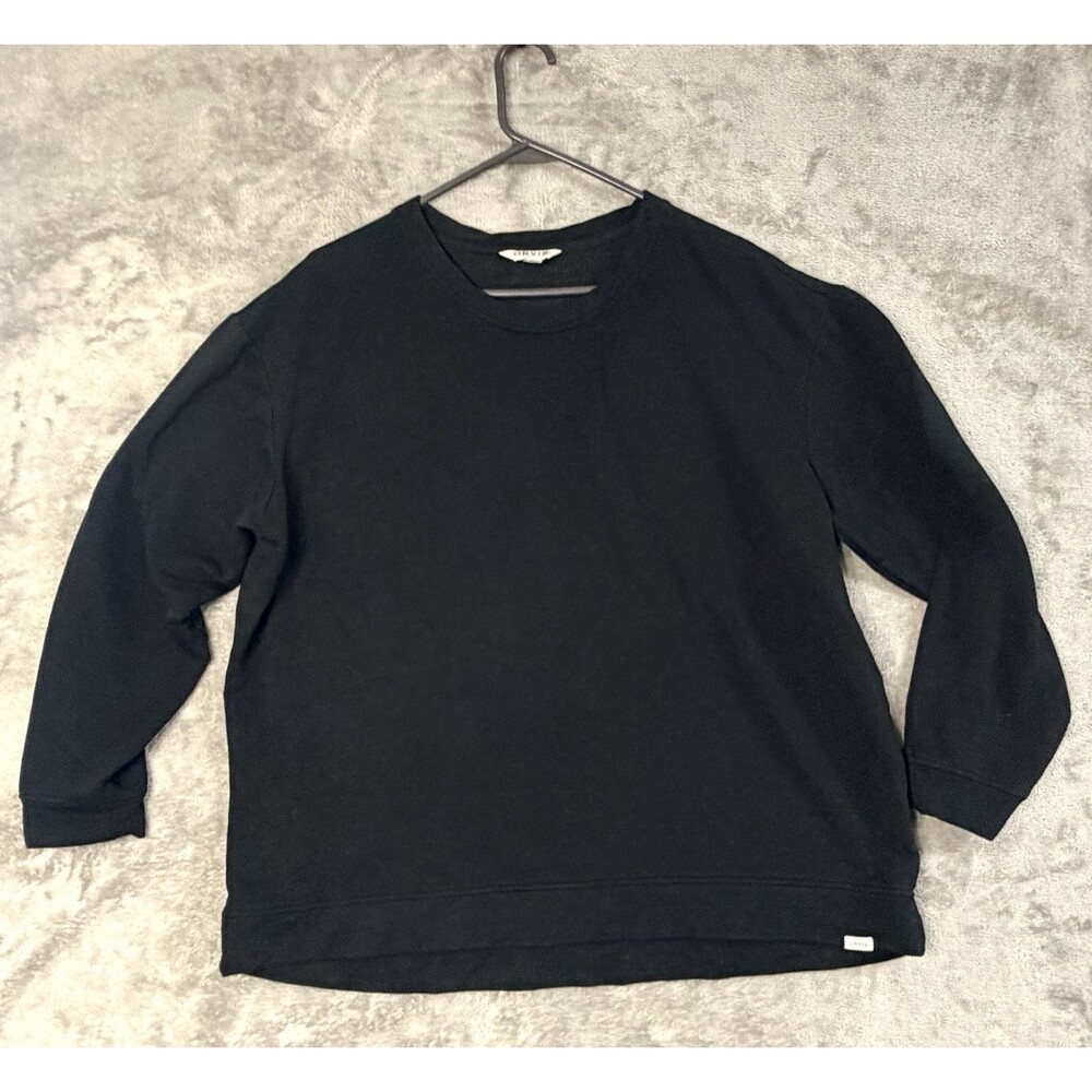 Orvis Shirt XL Black Pullover Top Soft Long Sleeve Stretch Casual‎
